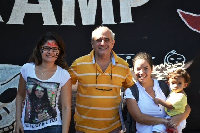 Familiares foram vieram juntos para a matrícula