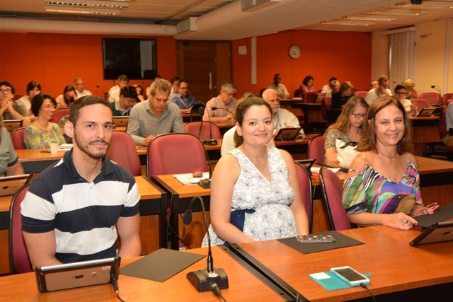 Newton, Fabiana e Cleusa. Foto: Mario Moreira. CADCC-FCM/Unicamp