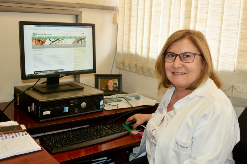 Keila Miriam Monteiro de Carvalho, chefe do Departamento de Oftalmologia e Otorrinolaringologia/Foto: Mercedes de Fátima Santos