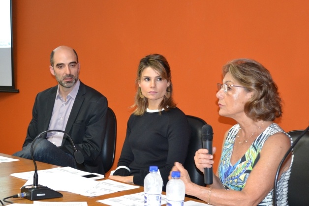 Erich, Cynara Spina e Maria Isabel Pedreira de Freitas, diretora da Faculdade de Enfermagem. Foto: Edimilson Montalti ARPI-FCM