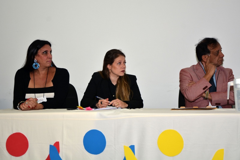 As advogadas da OAB/SP, Márcia Rocha e Ana Carolina Borges, e o presidente da ALAMOC, Luis Pérez Flores/Foto: Mercedes Santos