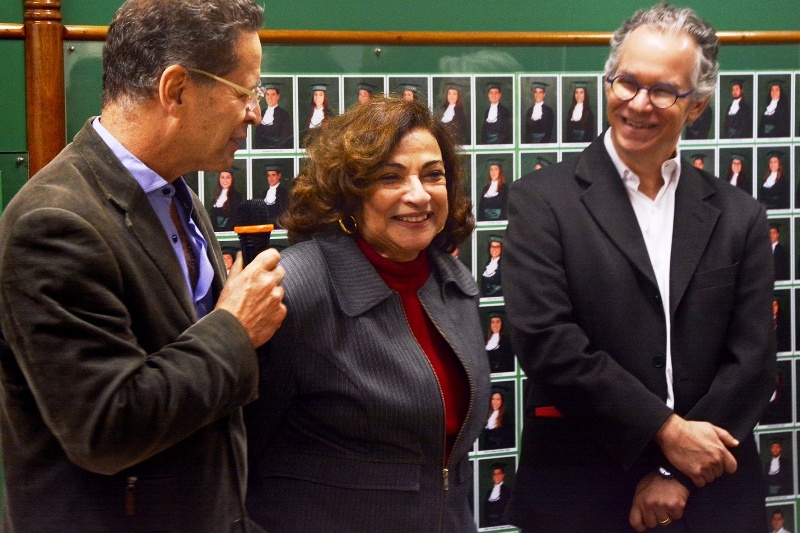 Zeferino, Yoneia e Knobel. Foto: Mario Moreira - FCM/Unicamp