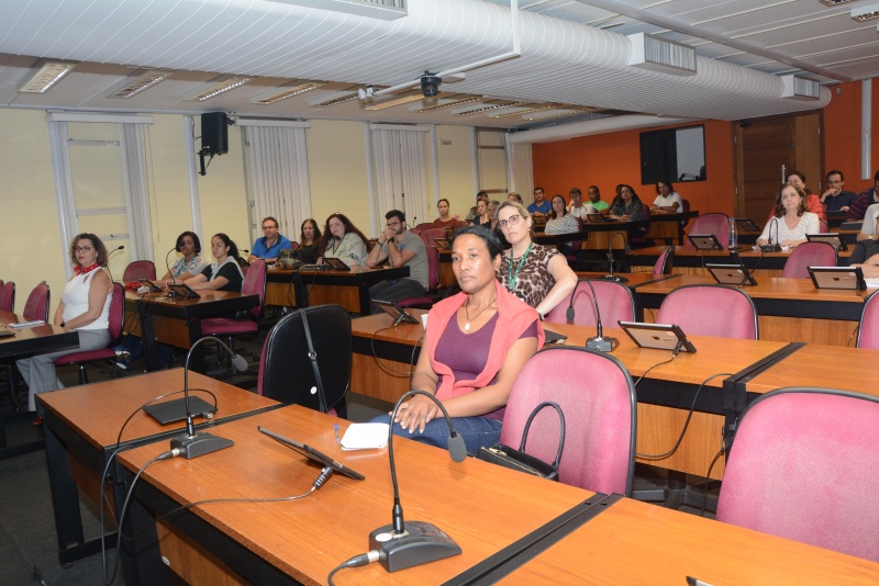 Funcionários da FCM participam de treinamento em gestão arquivística de documentos/Foto: Mercedes Santos