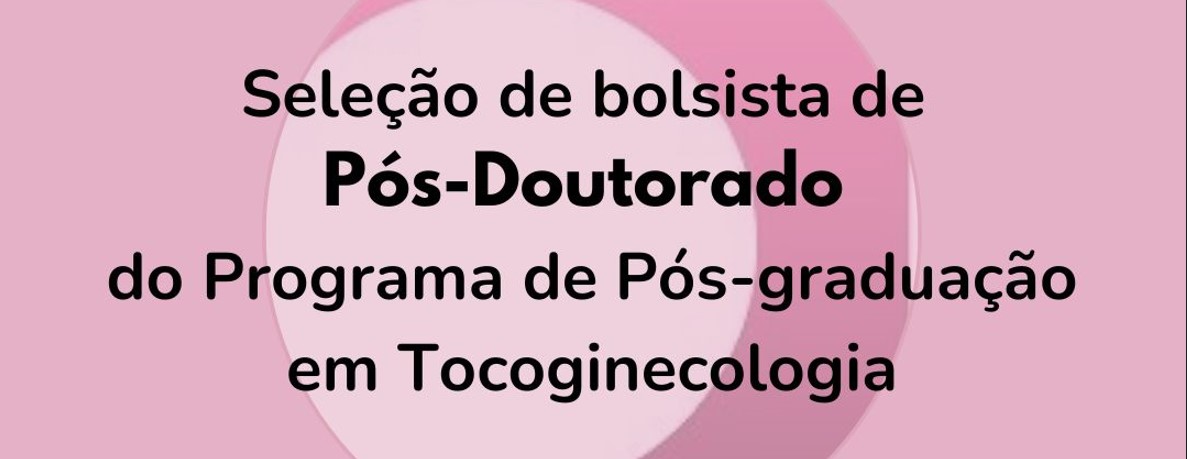 Seleção de bolsista de Pos-Doc